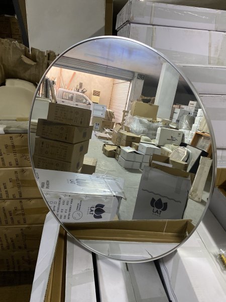 مراي دائري 80 سم سلفر taj